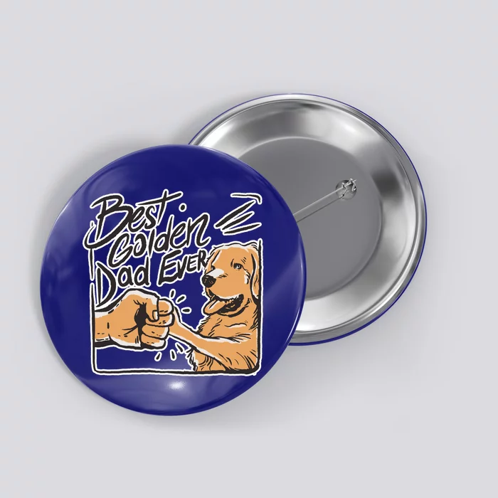 Best Golden Dad Ever Button