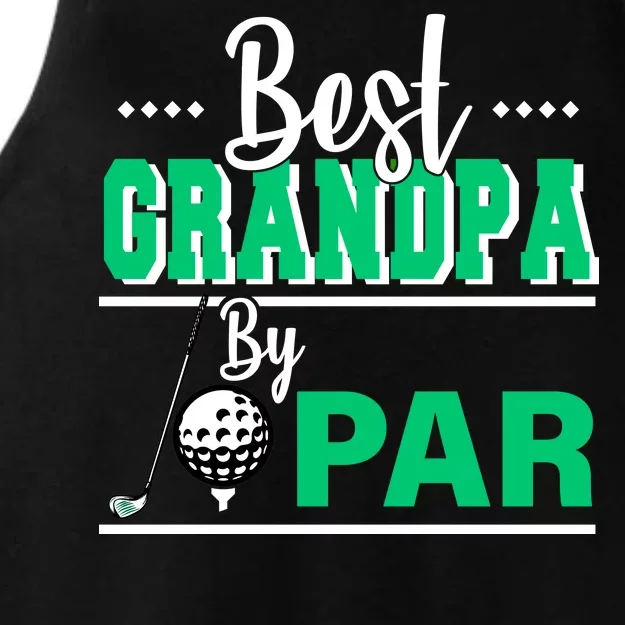 Best Grandpa By Par Ladies Tri-Blend Wicking Tank