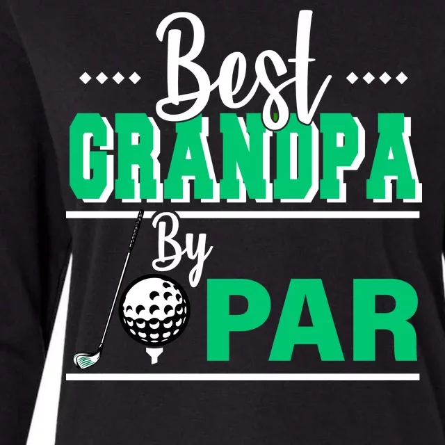 Best Grandpa By Par Womens Cotton Relaxed Long Sleeve T-Shirt