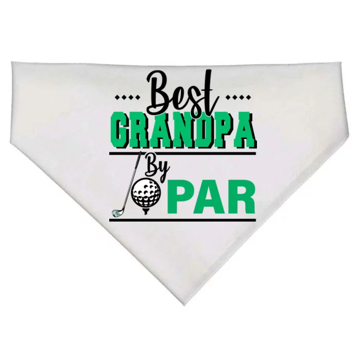 Best Grandpa By Par USA-Made Doggie Bandana