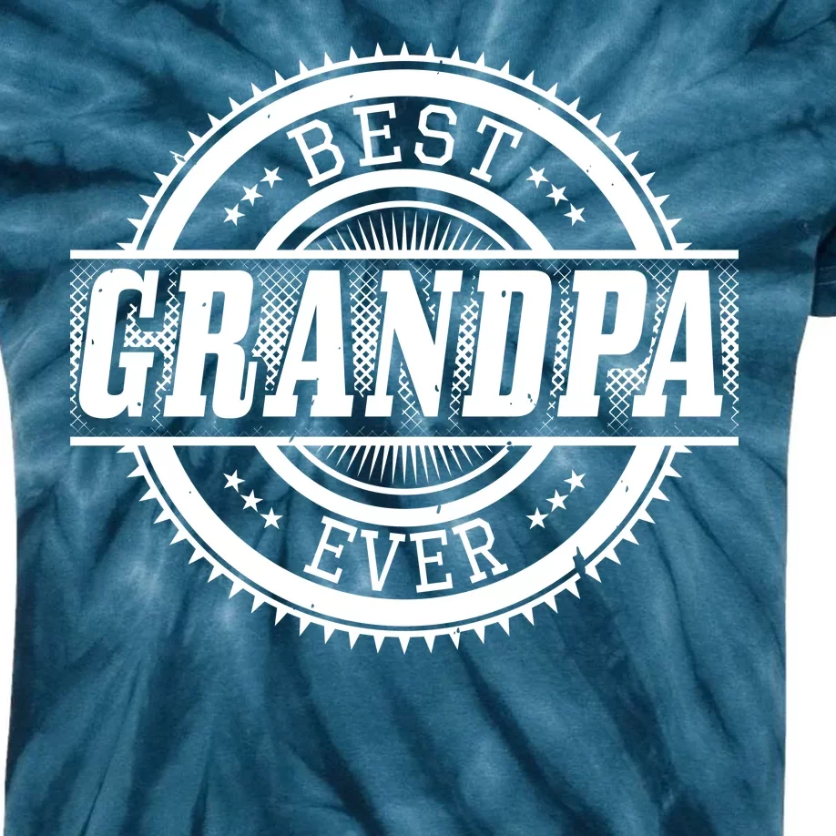 Best Grandpa Ever Kids Tie-Dye T-Shirt