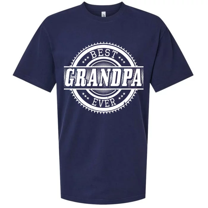 Best Grandpa Ever Sueded Cloud Jersey T-Shirt