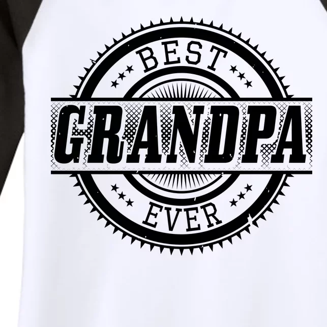 Best Grandpa Ever Women's Tri-Blend 3/4-Sleeve Raglan Shirt