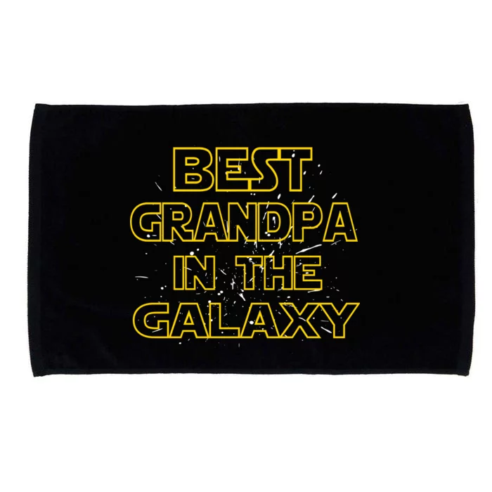 Best Grandpa In The Galaxy Microfiber Hand Towel