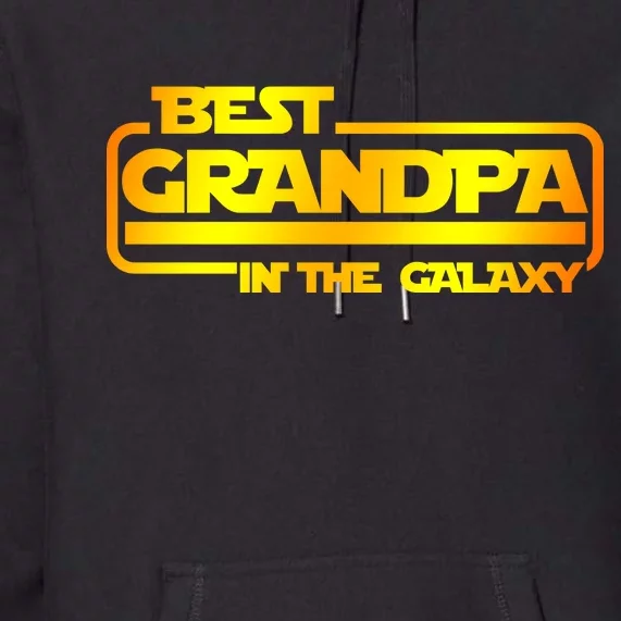 Best Grandpa In The Galaxy Funny Premium Hoodie