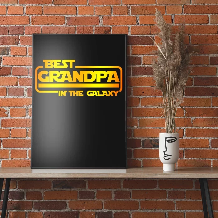 Best Grandpa In The Galaxy Funny Poster