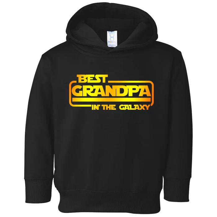 Best Grandpa In The Galaxy Funny Toddler Hoodie