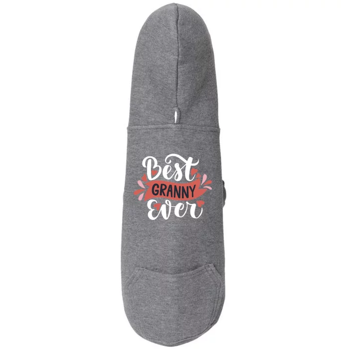 Best Granny Ever Hearts Doggie 3-End Fleece Hoodie