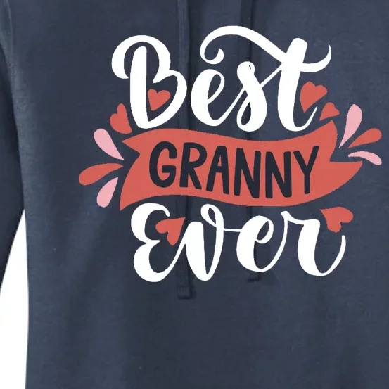 Best Granny Ever Hearts Women's Pullover Hoodie