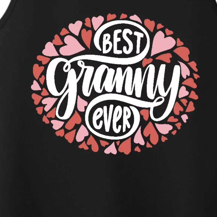 Best Granny Ever Loving Grandmother Performance Tank