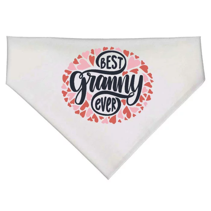 Best Granny Ever Loving Grandmother USA-Made Doggie Bandana