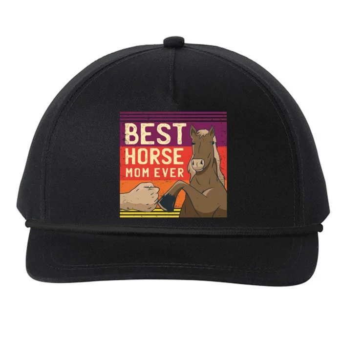 Best Horse Mom Ever Snapback Five-Panel Rope Hat