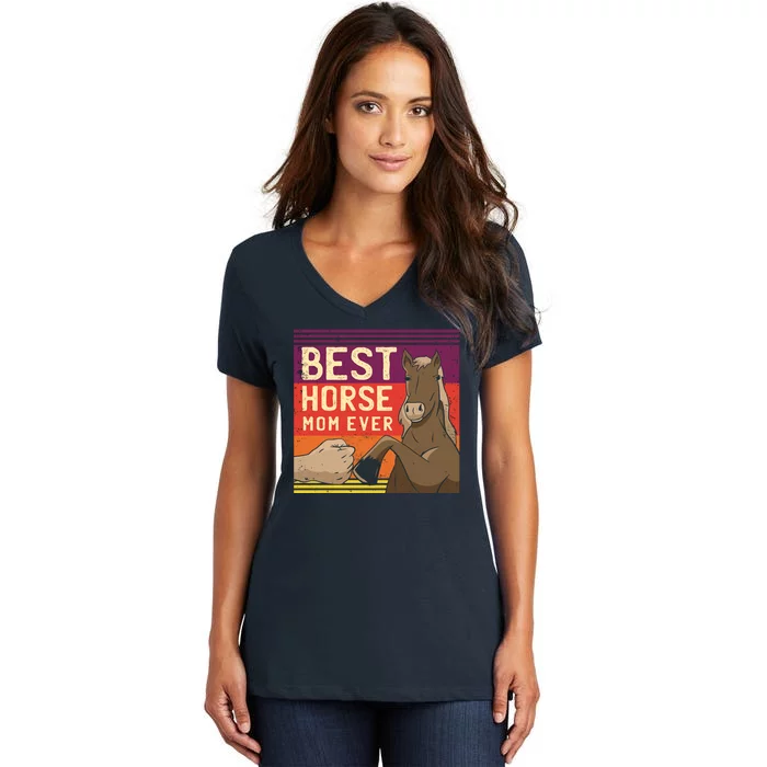 Best Horse Mom Ever Women's V-Neck T-Shirt