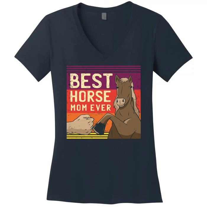 Best Horse Mom Ever Women's V-Neck T-Shirt