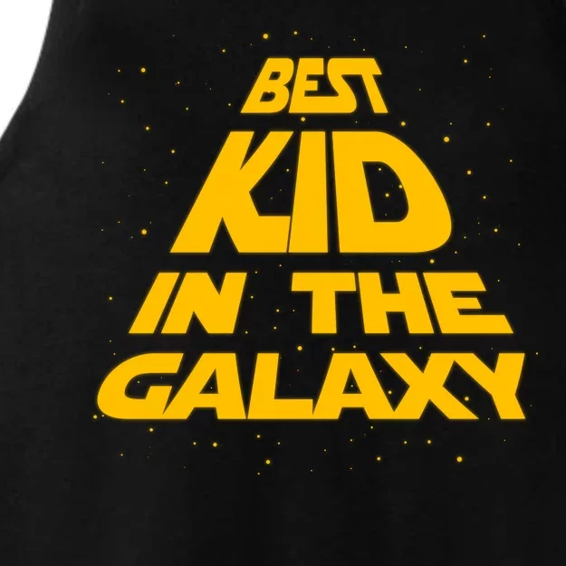 Best Kid In The Galaxy Ladies Tri-Blend Wicking Tank