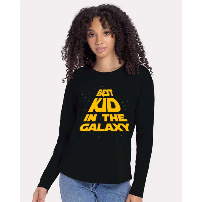 Best Kid In The Galaxy Womens Cotton Relaxed Long Sleeve T-Shirt