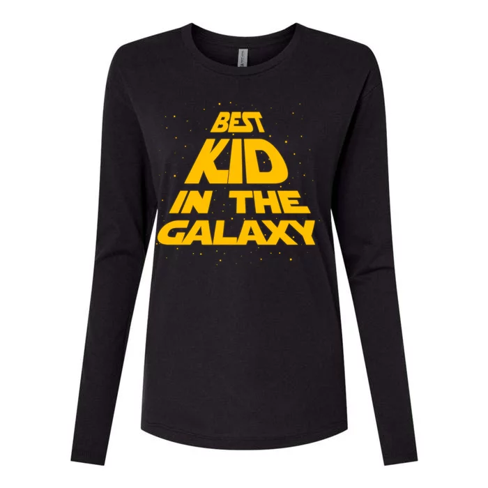 Best Kid In The Galaxy Womens Cotton Relaxed Long Sleeve T-Shirt