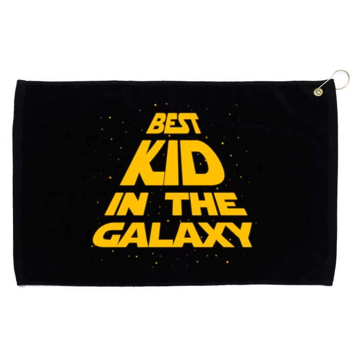 Best Kid In The Galaxy Grommeted Golf Towel