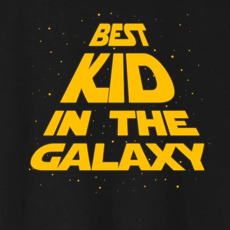 Best Kid In The Galaxy Women's Crop Top Tee