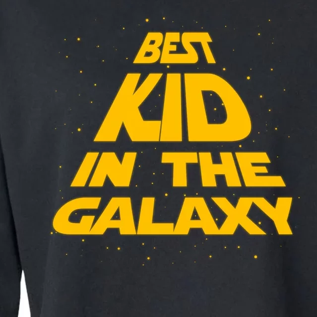 Best Kid In The Galaxy Cropped Pullover Crew