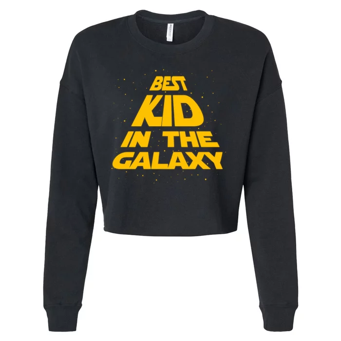 Best Kid In The Galaxy Cropped Pullover Crew