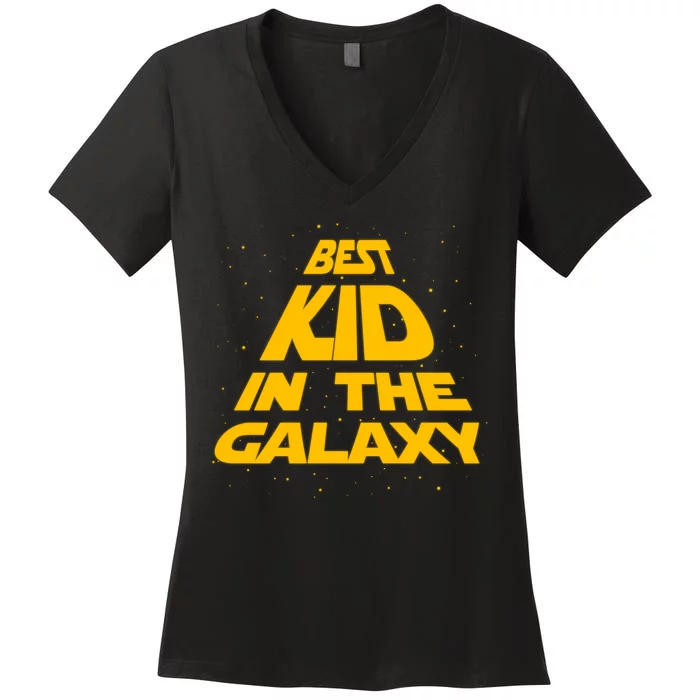 Best Kid In The Galaxy Women's V-Neck T-Shirt