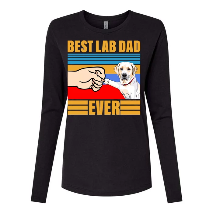 Best Lab Dad Ever Womens Cotton Relaxed Long Sleeve T-Shirt