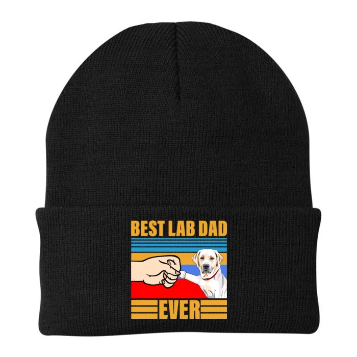 Best Lab Dad Ever Knit Cap Winter Beanie