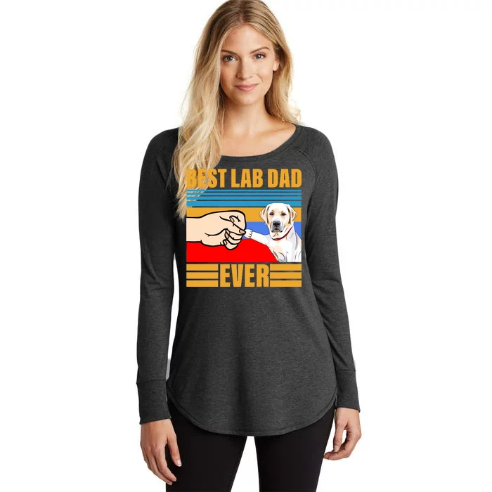 Best Lab Dad Ever Women's Perfect Tri Tunic Long Sleeve Shirt