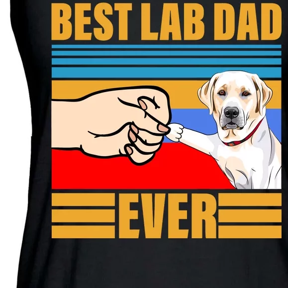 Best Lab Dad Ever Ladies Essential Flowy Tank