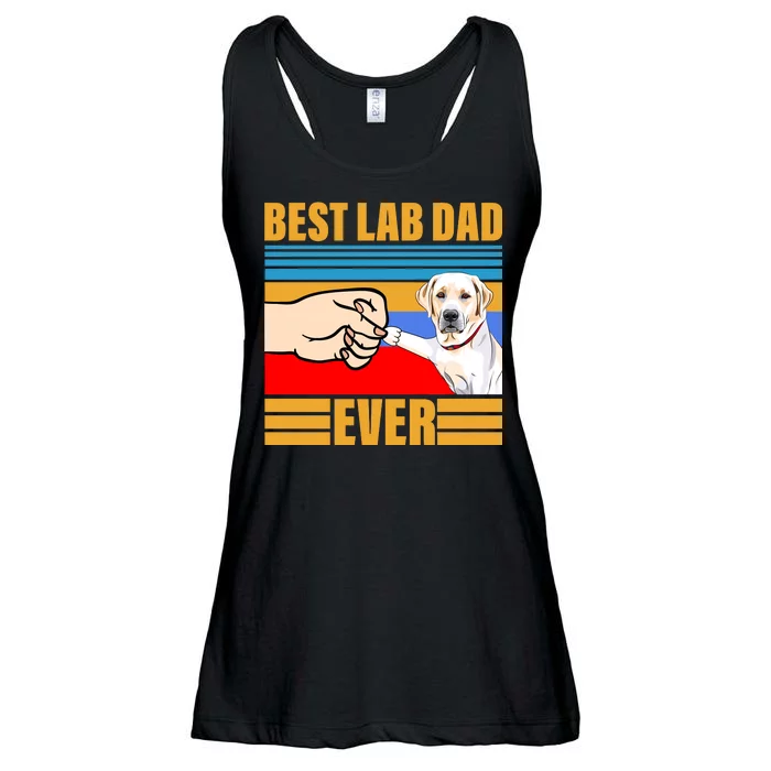 Best Lab Dad Ever Ladies Essential Flowy Tank