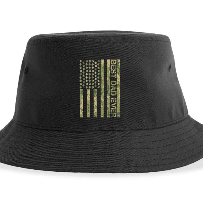 Best Military Dad Ever Sustainable Bucket Hat