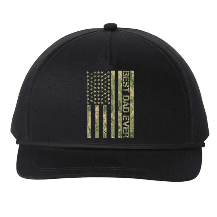 Best Military Dad Ever Snapback Five-Panel Rope Hat