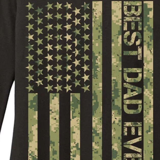 Best Military Dad Ever Womens CVC Long Sleeve Shirt