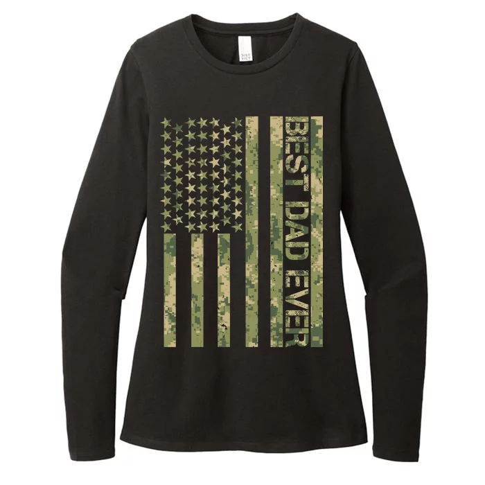 Best Military Dad Ever Womens CVC Long Sleeve Shirt