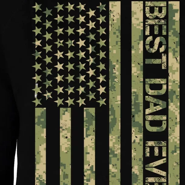 Best Military Dad Ever Womens Funnel Neck Pullover Hood