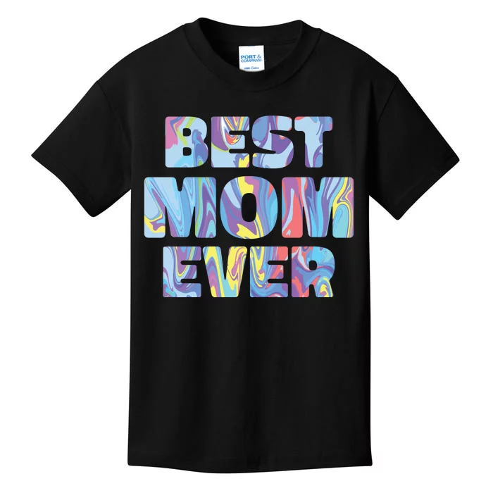 Best Mom Ever Colorful Kids T-Shirt