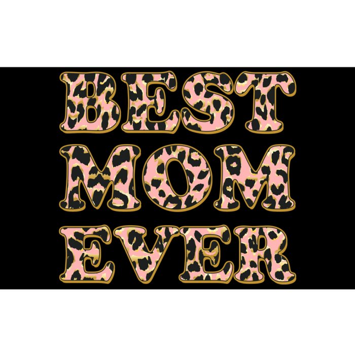 Best Mom Ever Stylish Leopard Print Bumper Sticker