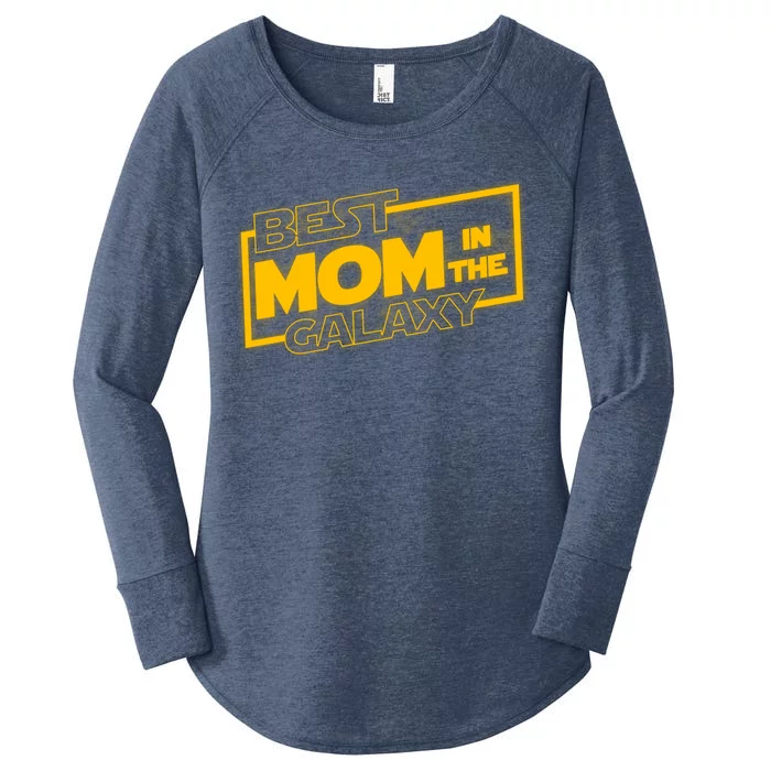 Best Mom In The Galaxy Parody Movie Logo Women's Perfect Tri Tunic Long Sleeve Shirt