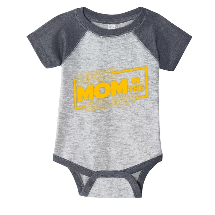 Best Mom In The Galaxy Parody Movie Logo Infant Baby Jersey Bodysuit