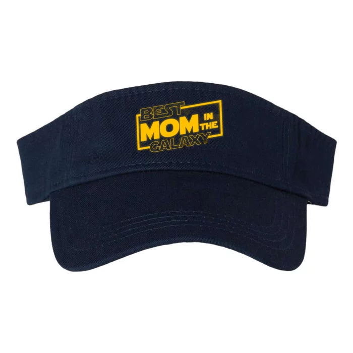 Best Mom In The Galaxy Parody Movie Logo Valucap Bio-Washed Visor