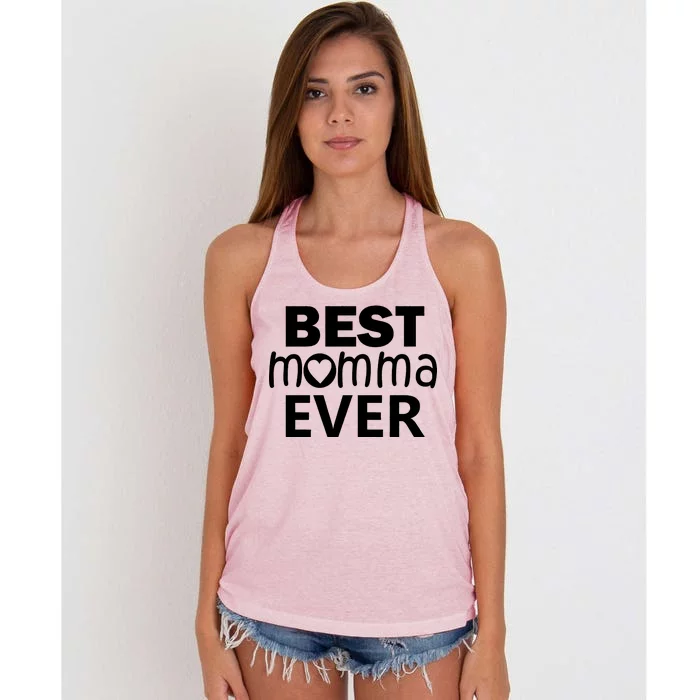 Best Momma Ever Women's Knotted Racerback Tank