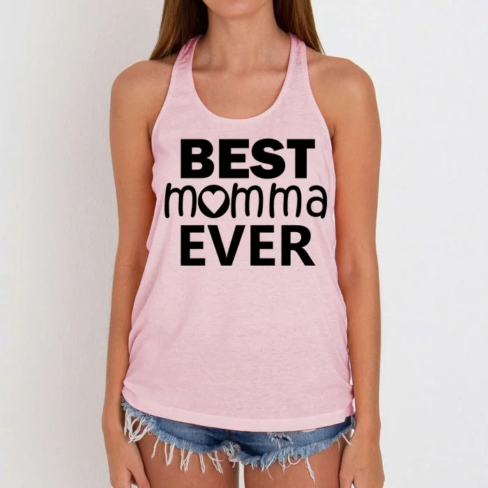 Best Momma Ever Women's Knotted Racerback Tank