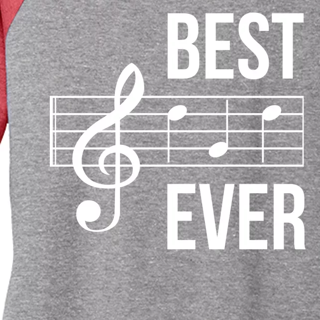 Best Music Ever Women's Tri-Blend 3/4-Sleeve Raglan Shirt