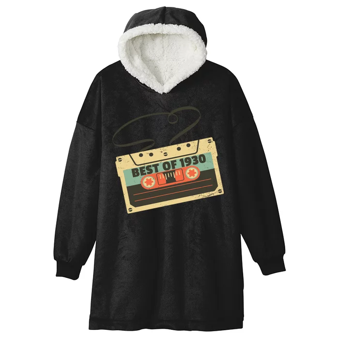 Best Of 1930 Vintage Retro 90th Birthday Hooded Wearable Blanket