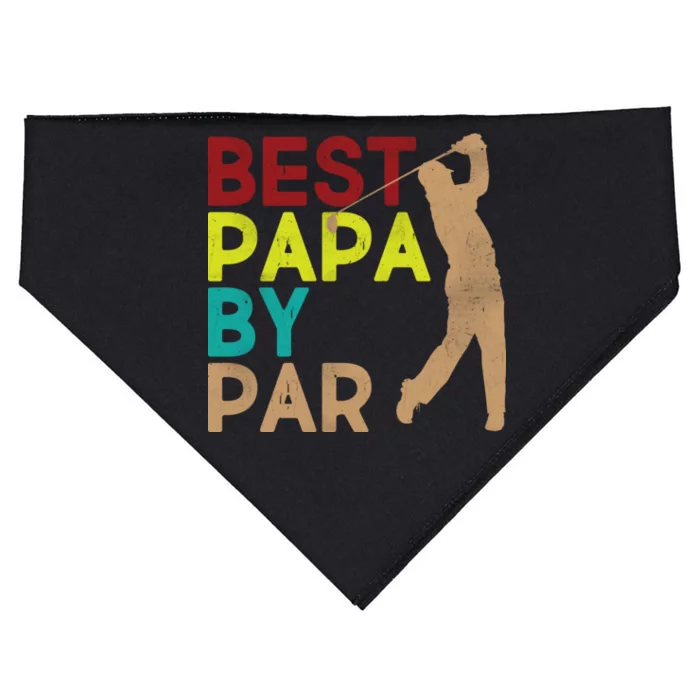 Best Papa By Par USA-Made Doggie Bandana