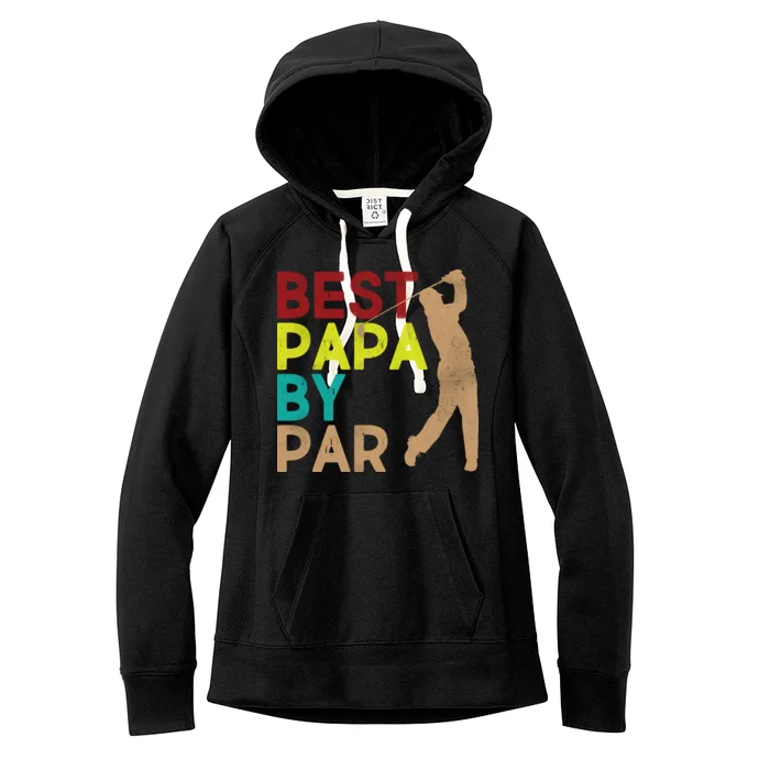 Best Papa By Par Women's Fleece Hoodie