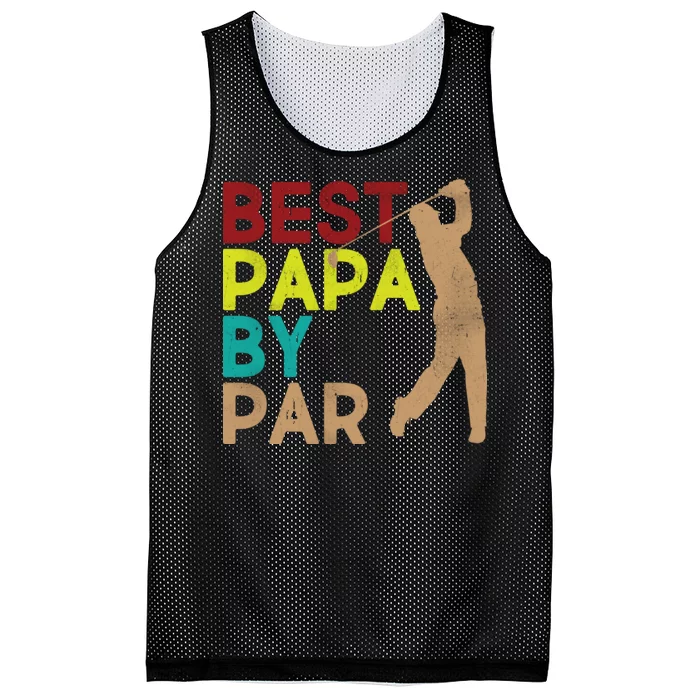 Best Papa By Par Mesh Reversible Basketball Jersey Tank