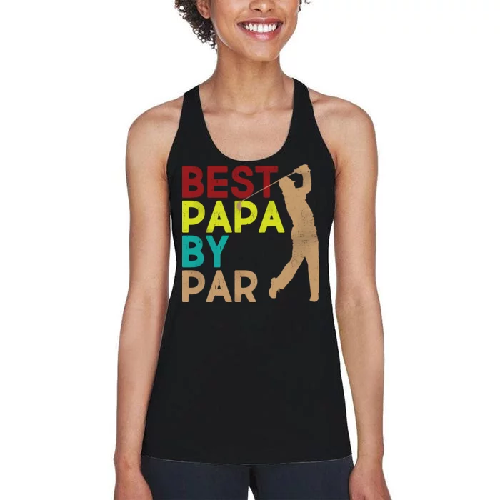 Best Papa By Par Women's Racerback Tank