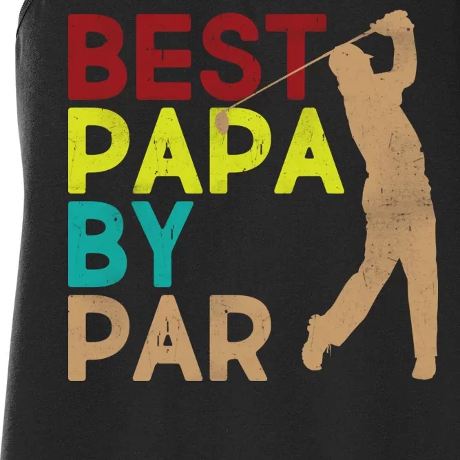 Best Papa By Par Women's Racerback Tank